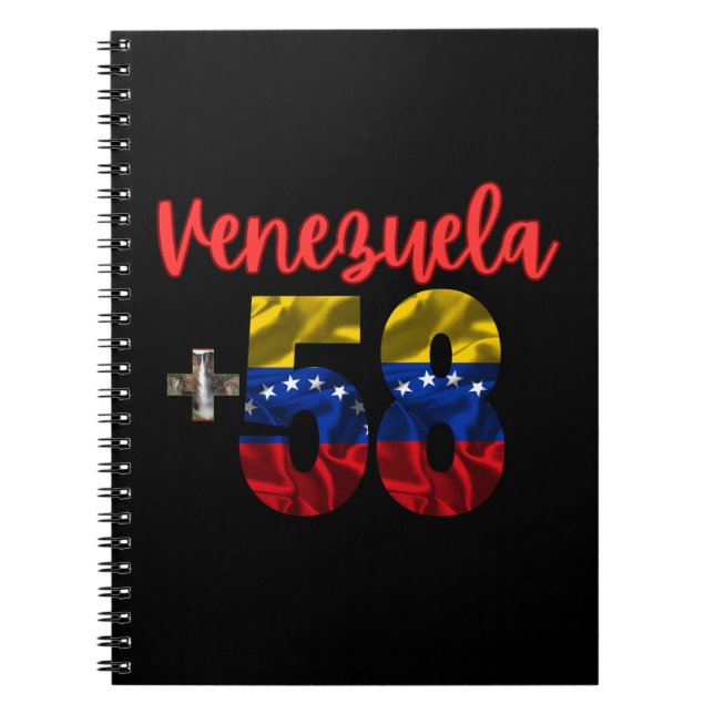 58 Venezuela Pride Authentic Venezuelan Roots Notebook (Front)