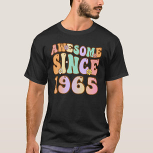58 Year Old Awesome Since 1965 58th Birthday Gifts T-Shirt