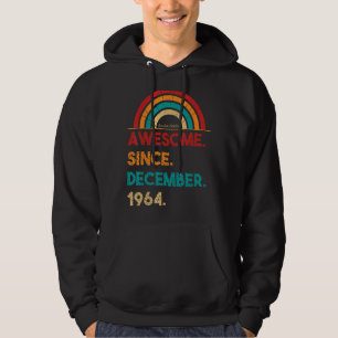 58 Year Old Awesome Since December 1964  58th Birt Hoodie