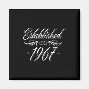 58 Year Old Tattoo Lover 1967 58th Birthday Magnet