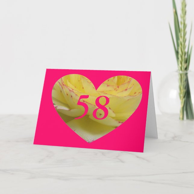 58th Birthday Card (Front)