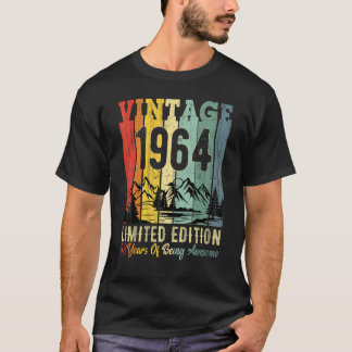 58th Birthday Party 58 Year Old Awesome 1964  Edit T-Shirt
