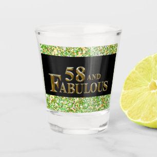 58th  Birthday  Shot Glass