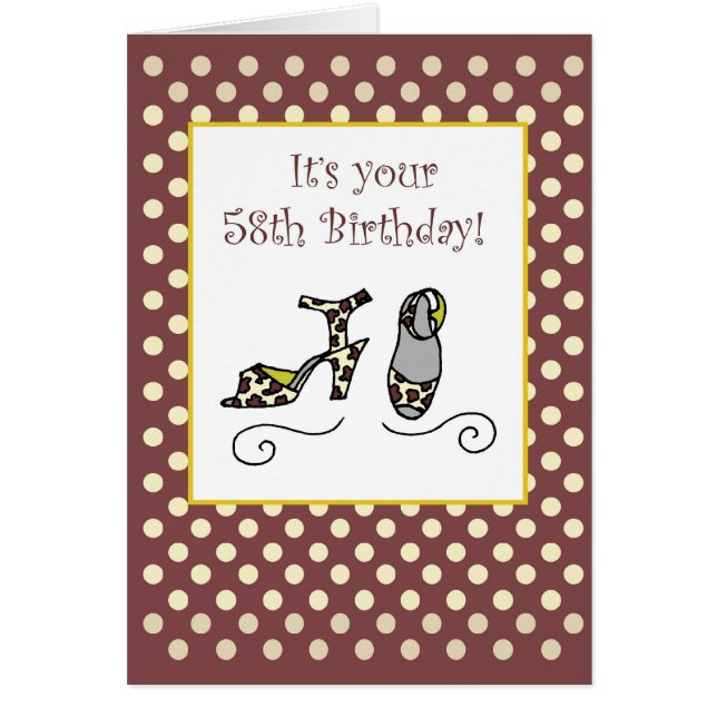 58th Birthday Women's Shoes (Front)