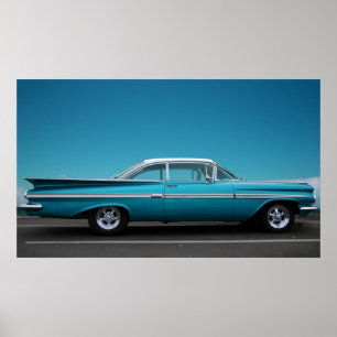 '59 Chevy in Blue Poster