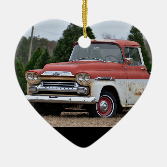 59 Chevy Truck Ceramic Ornament (Front)