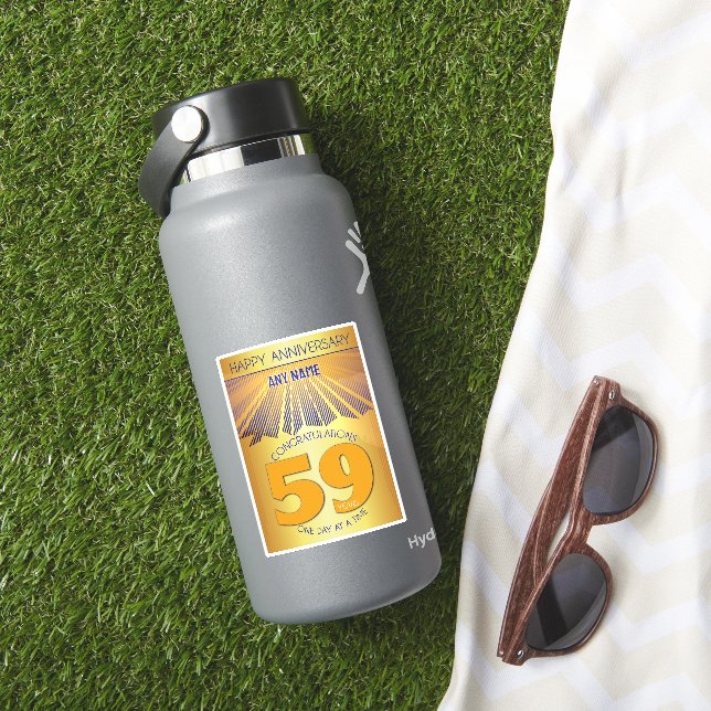 59 Year | Golden Ray 12 Step CUSTOM NAME (HydroFlask Insitu)