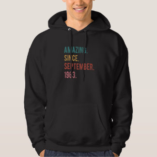 59 Year Old 59th Birthday  Amazing Since September Hoodie