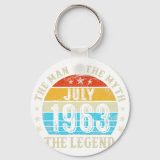 59 Year Old The Man Myth Legend July 1963 59th Bir Key Ring