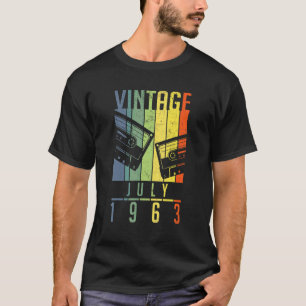 59 Year Old Vintage July 1963 59th Birthday T-Shirt