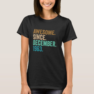 59 Years Old  59th Birthday Awesome Since December T-Shirt