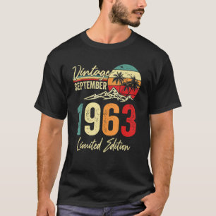59 Yr Old Vintage September 1963  59th T-Shirt
