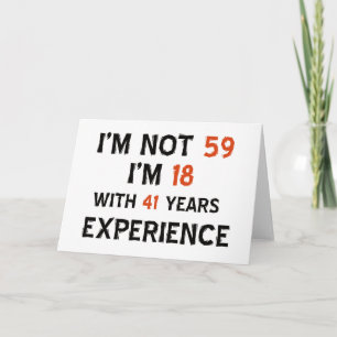 59th birthday designs card