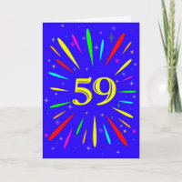 59th Birthday Explosion Card