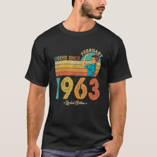 59th Birthday February 1963 Legend Since 1963 59 Y T-Shirt