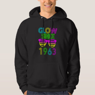 59th Birthday Glow Since 1963 Vintage Sunglasses R Hoodie