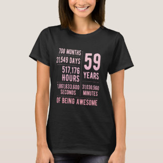 59th Birthday Men Women Funny 59 Years Old T-Shirt