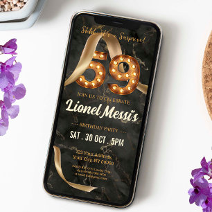 59th Birthday Mobile Invitation