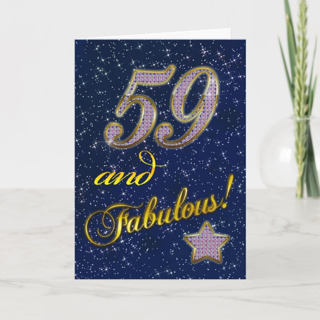 59th Birthday party Invitation (Front)