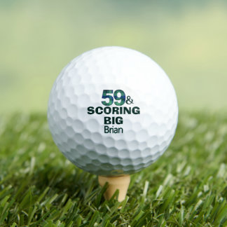 59th Birthday Scoring Big Custom Cool Gift Golf Balls