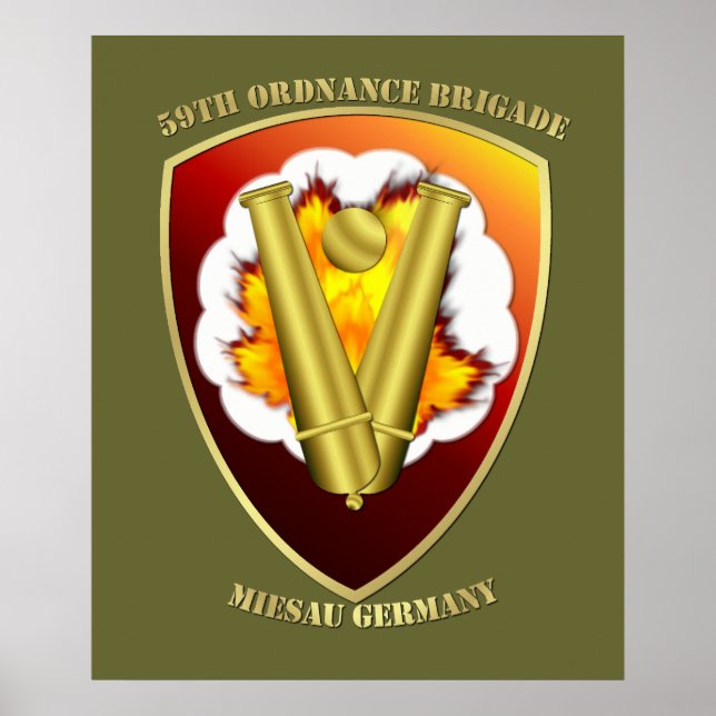 59th Ordnance Brigade Patch Poster (Front)