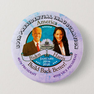 59th Presidential Inauguration 7.5 Cm Round Badge