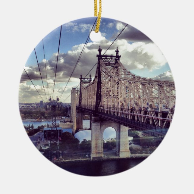 59th Street Bridge Ceramic Ornament (Front)
