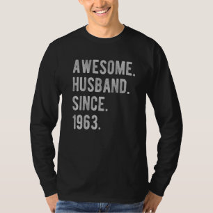 59th Wedding Aniversary For Him Awesome Husband S T-Shirt
