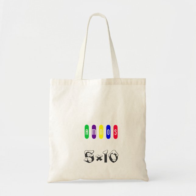 5×10, A, M, N, O, S TOTE BAG (Front)