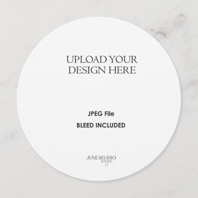 5.25" Round/ Circle or Square Card Printing (Front)