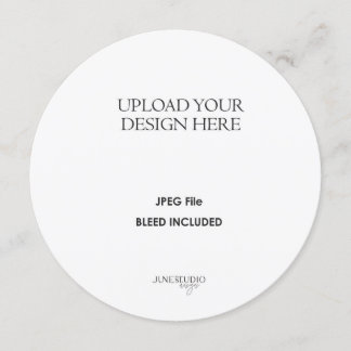 5.25" Round/ Circle or Square Card Printing
