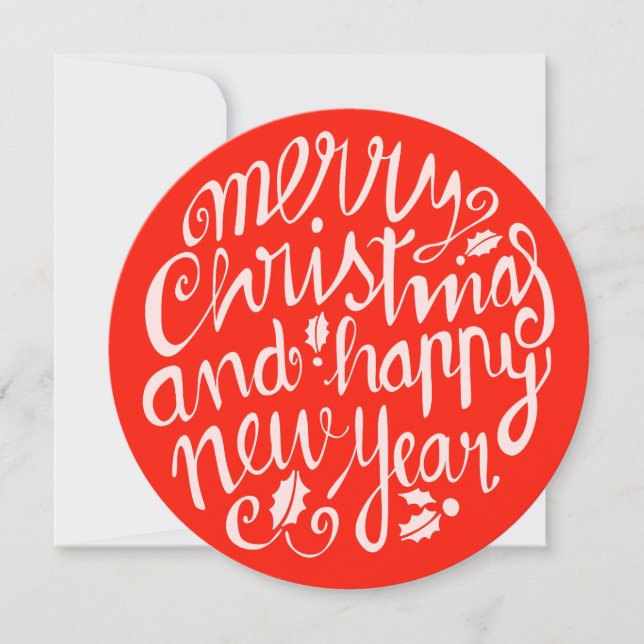 5.25 x 5.25 CHRISTMAS CIRCLE CARD (Front)