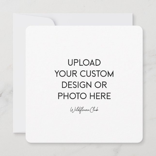 5.25" x 5.25" Flat Save The Date Card (Front)