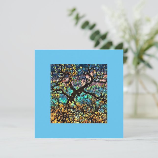  5.25" x 5.25" Flat Thank You Card  (Standing Front)