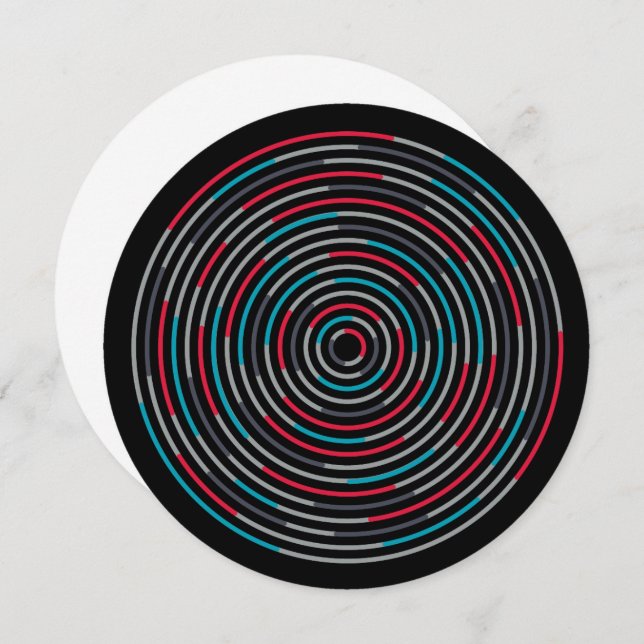 5.25 x 5.25 Invitation Circle - #Hypnotise (Front/Back)