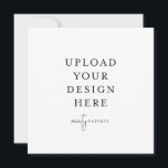 5.25" x 5.25" Square Invitation<br><div class="desc">Customise your card in Templett. After you are done editing,  download your file in a JPG format (don't forget to turn on the bleed option). Upload your design here by clicking on the blue "Personalise" button.</div>