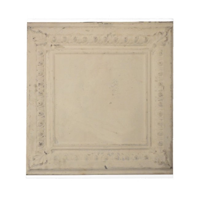 5.5' x 6' Notepad with Antique tin ceiling tile (Front)
