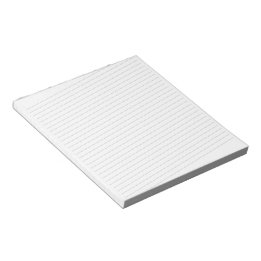 5.5" x 6" Notepad with diagonal lines - 40 pages