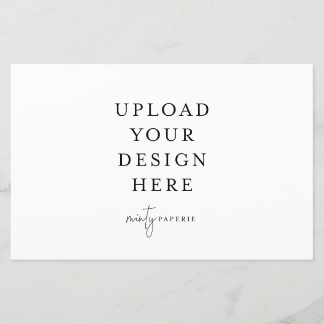 5.5" x 8.5" Landscape Flat Sheet (Front)