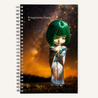 5.5x8.5 Journal: Pray Upon Stars Notebook