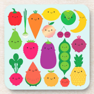 5 A Day Fruit & Vegetables Coaster