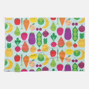 5 A Day Fruit & Vegetables Tea Towel