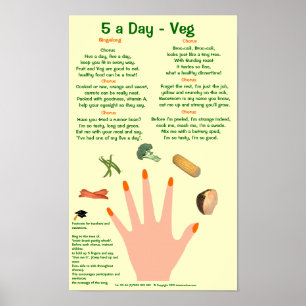 5 a Day poster veg