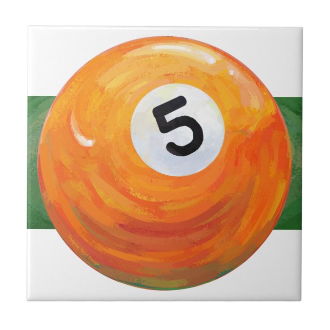 5 Ball Ceramic Tile (Front)