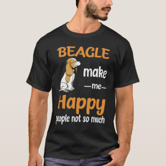 5 Beagle Make Me Happy People Not So Much Beagle T-Shirt