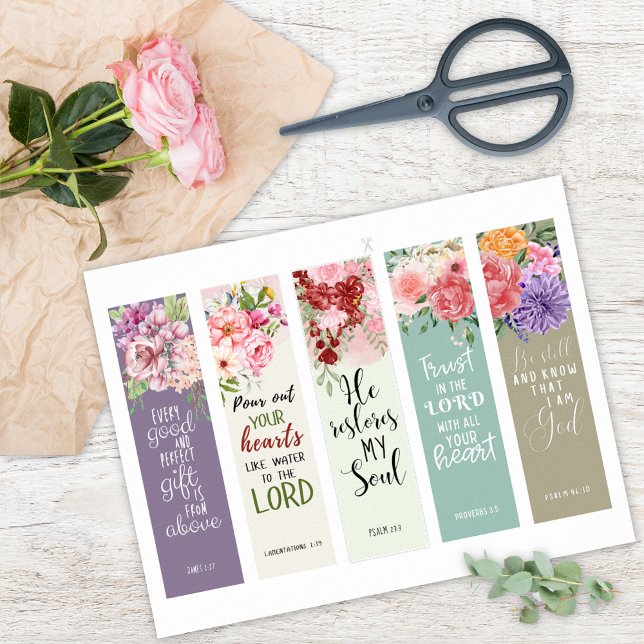 5 Bible Verse Bookmarks Poster (Creator Uploaded)