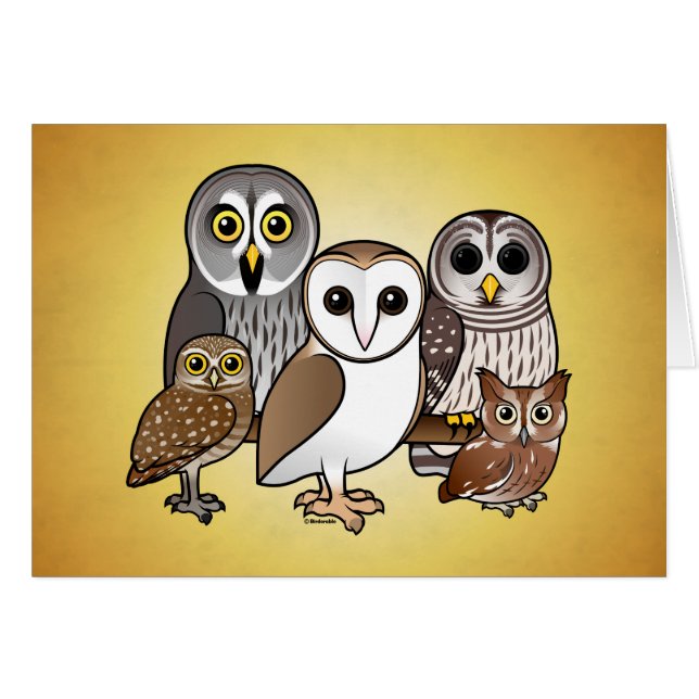 5 Birdorable Owls (Front Horizontal)