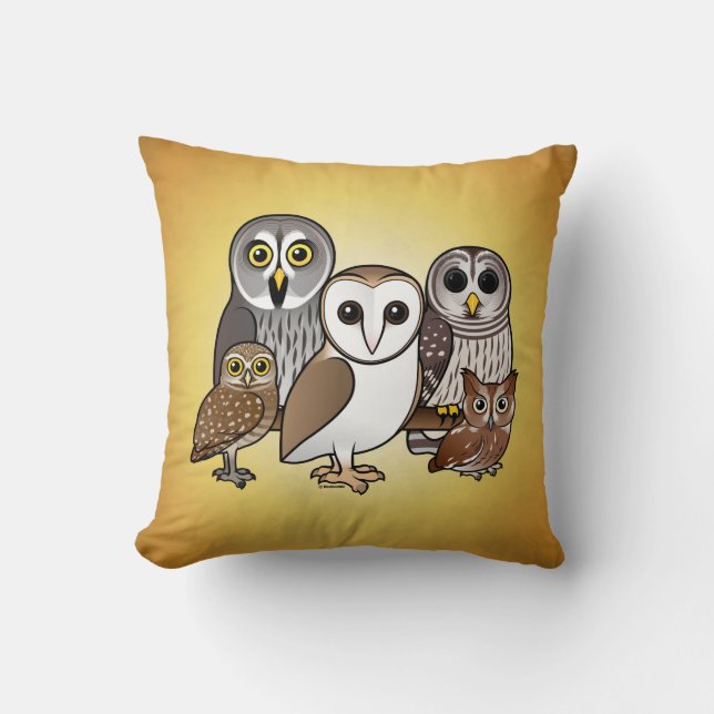 5 Birdorable Owls Cushion (Front)