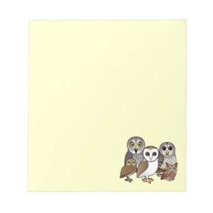 5 Birdorable Owls Notepad