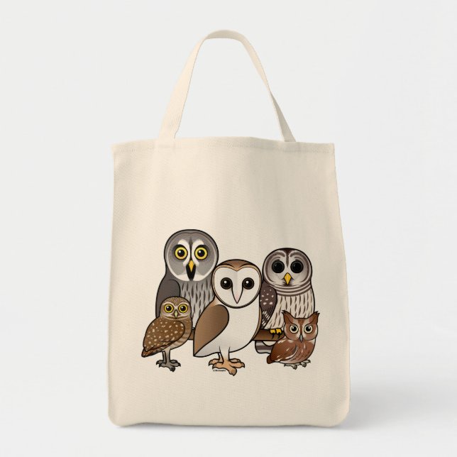 5 Birdorable Owls Tote Bag (Front)